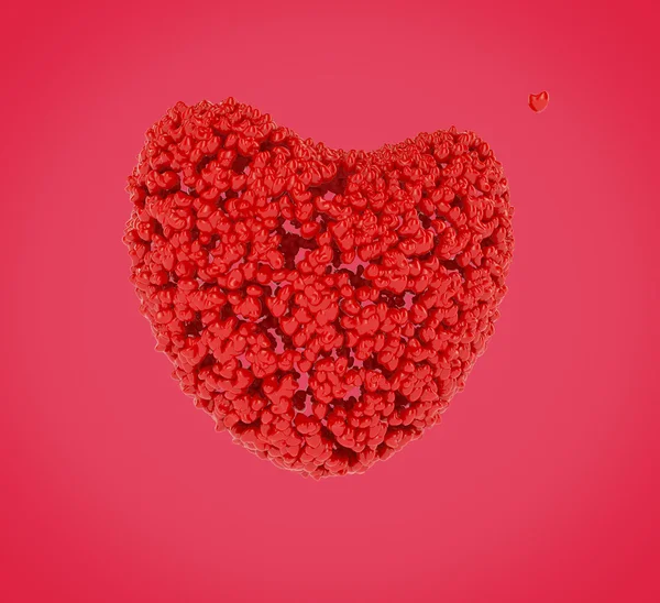 Red Heart Valentines day background