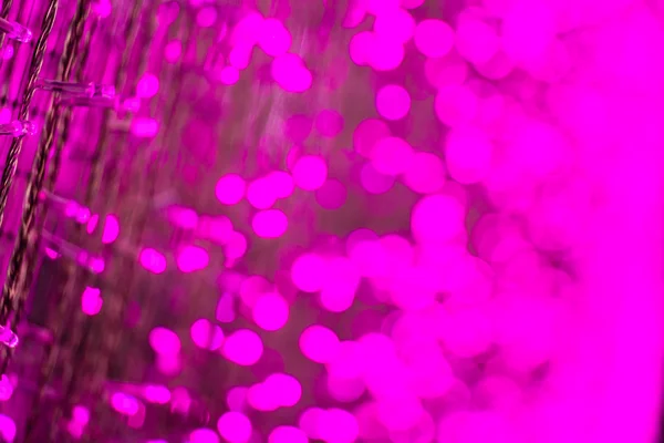 Bulanıklık bokeh pembe dekorasyon ışık — Stok fotoğraf