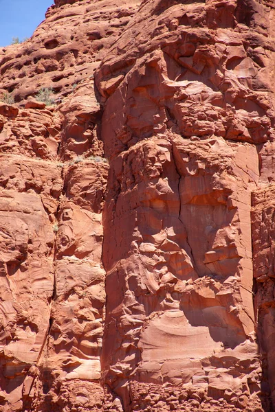 Геологічні Монументальні Червоні Скелі Пустелі Седона Аризона День Весни — стокове фото