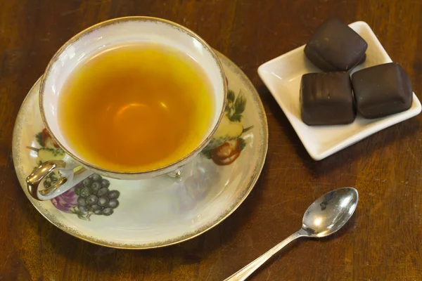 Čas na čaj a čokoláda — Stock fotografie
