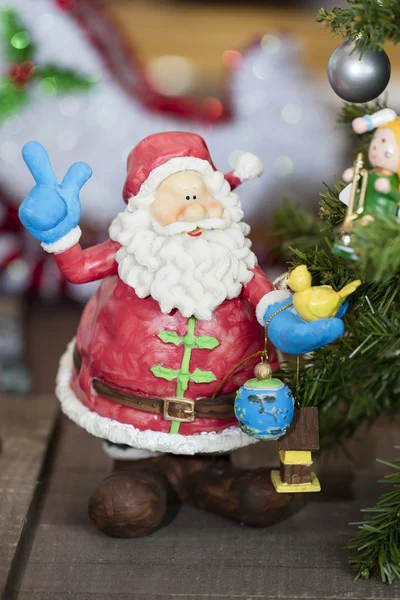Santa Claus Ornament na uroczystości wakacje — Zdjęcie stockowe