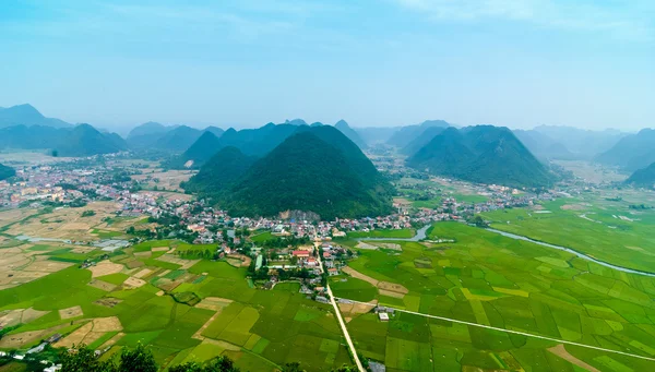 Reisfelder in Langson, Vietnam. — Stockfoto