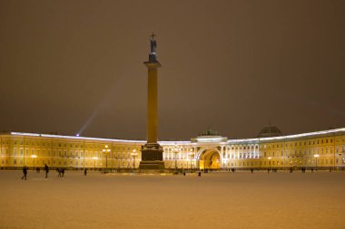 Saray Meydanı, Alexander Sütunu, Saint-Petersburg, Rusya
