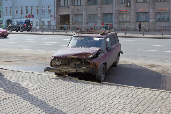 Car crash, Saint-Petersburg, Russia