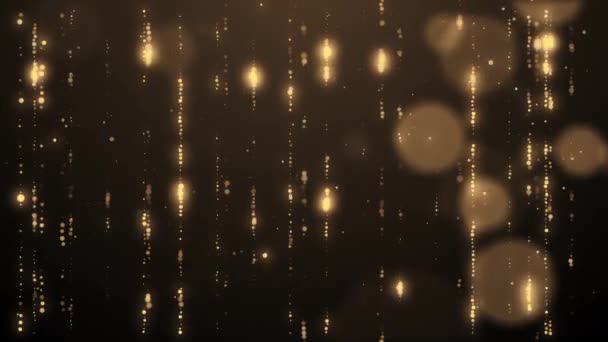 Luxury Gold Glitter Abstract Background Festive Season Celebration Concept — Stok video