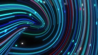 Soyut teknoloji arka planı, büyük veri dijital çizgi dalga iş konsepti