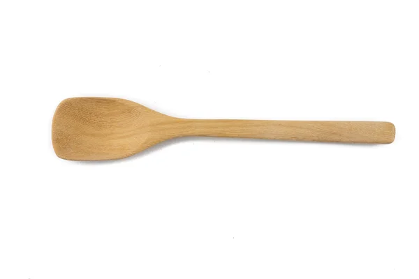 Small and tiny Wood spoon,on white background — Stock Photo, Image