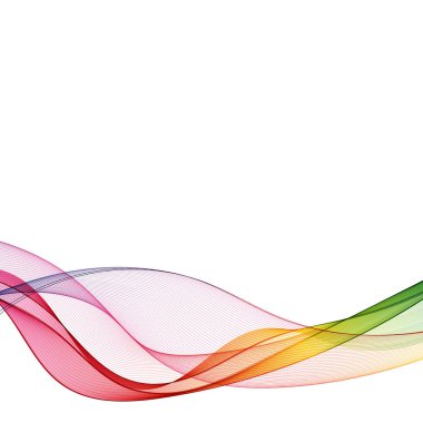 soyut dalga boyası. vektör arkaplanı