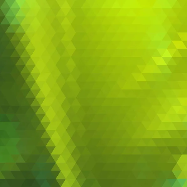 Vektorové Zelené Trojúhelníky Abstraktní Pozadí — Stockový vektor