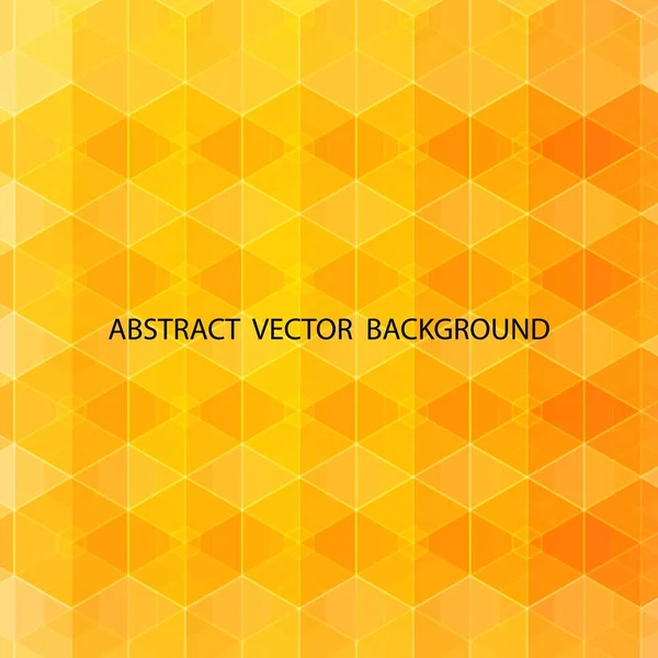 Abstract Orange Hexagon Background Eps — Stock Vector