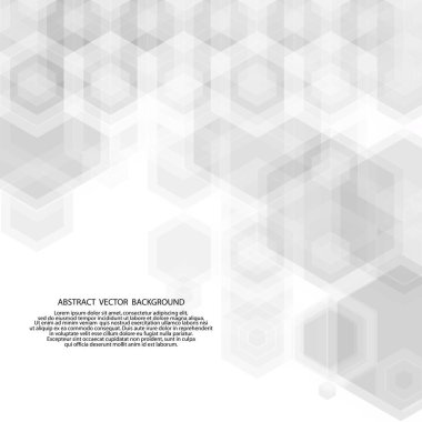 Gri altıgen arka plan. çokgen biçimi