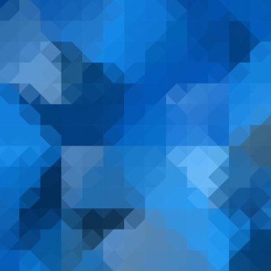 Mavi geometrik arka plan. Mozaik tarzı. origami