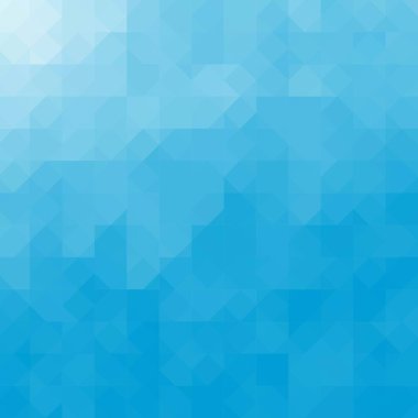 Açık mavi geometrik arkaplan. Mozaik biçim