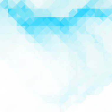 Açık mavi geometrik arkaplan. Mozaik biçim.