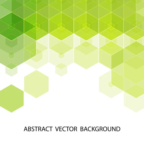 Hexagon Green Vector Background Eps — Stock Vector