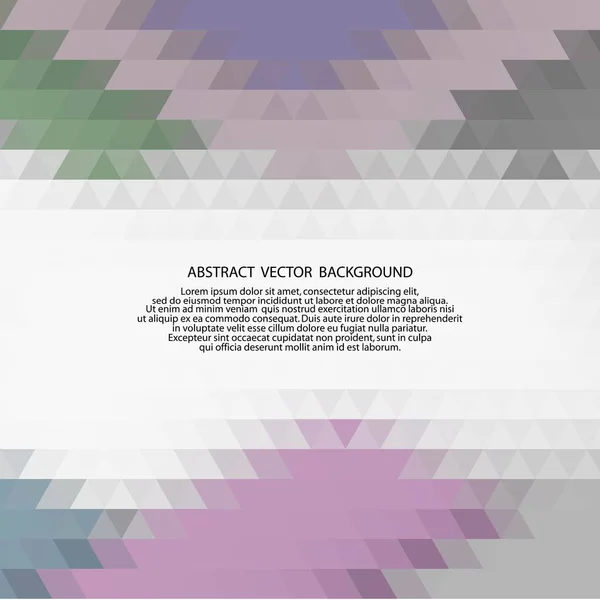 Cor Abstrato Fundo Triangular Estilo Poligonal Layout Para Apresentação — Vetor de Stock