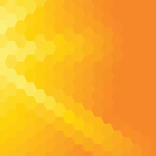 Оранжевый Желтый Шестиугольник Фон Векторная Геометрическая Иллюстрация Макет Рекламы Шаблон — стоковый вектор