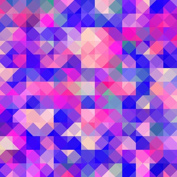 Blauer Und Rosa Geometrischer Hintergrund Mosaikstil — Stockvektor