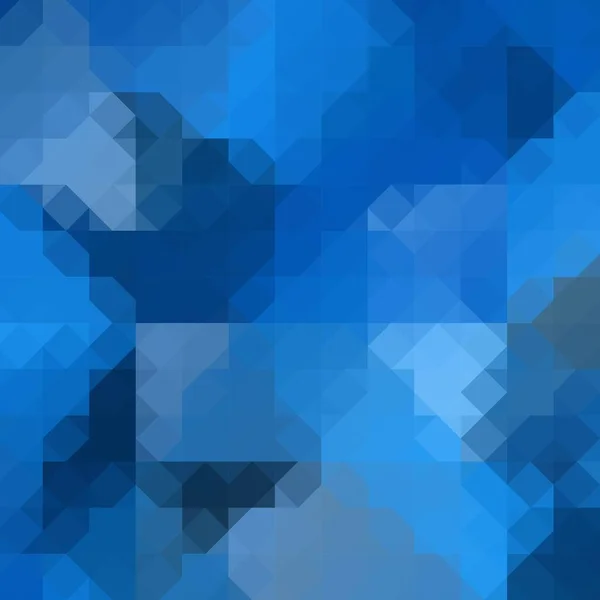 蓝色几何背景 马赛克风格 — 图库矢量图片