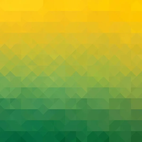 Fundo Geométrico Amarelo Verde Estilo Mosaico — Vetor de Stock