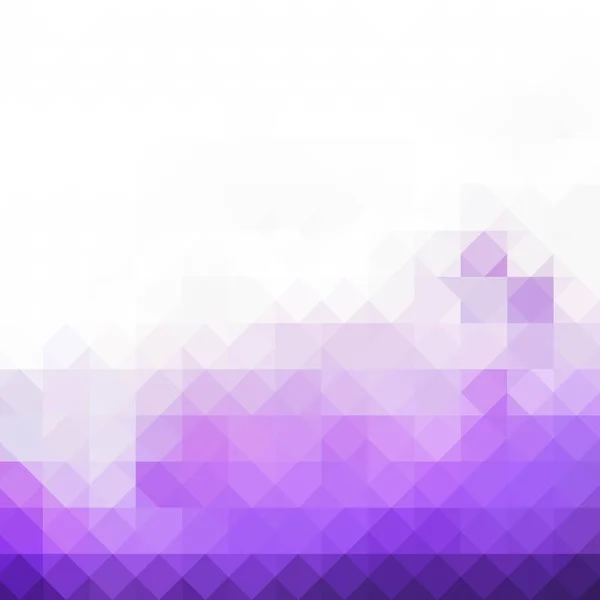 Fond Géométrique Blanc Violet Style Mosaïque — Image vectorielle