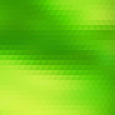 Açık yeşil üçgen arka plan. Geometrik tasarım. çokgen biçimi