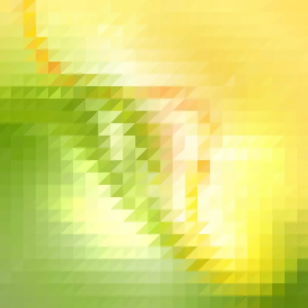 黄色と緑の三角形 ベクトル抽象的背景 — ストックベクタ