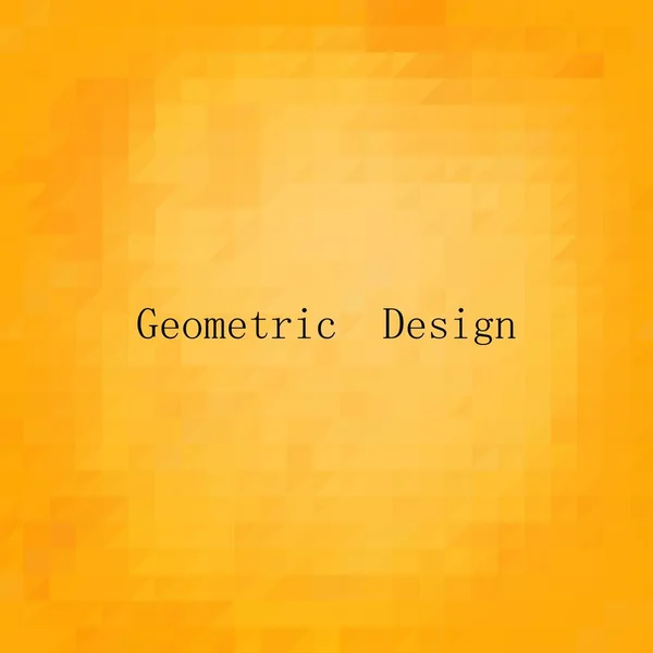 Fond Triangulaire Jaune Illustration Abstraite Style Polygonal Modèle Présentation — Image vectorielle