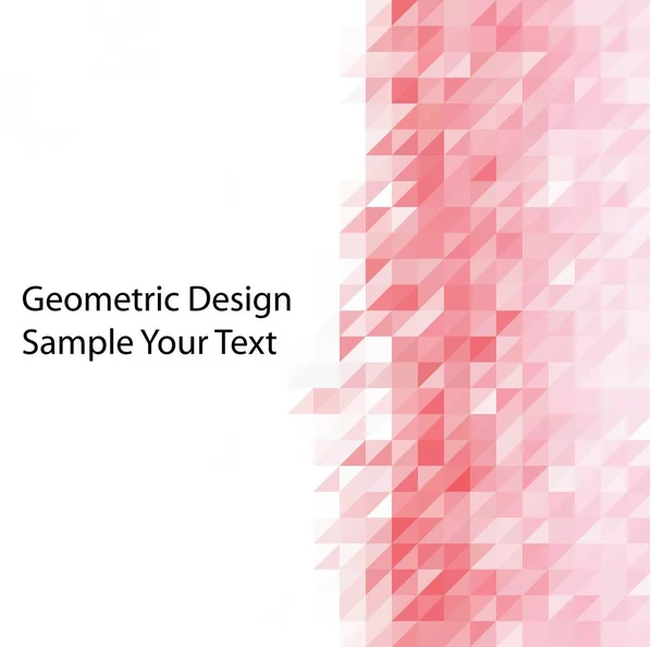 Fond Triangulaire Abstrait Rose Illustration Abstraite Style Polygonal Modèle Présentation — Image vectorielle