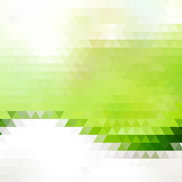 ライトグリーンの抽象的な三角形イラスト プレゼンテーション用テンプレート 広告のレイアウト — ストックベクタ
