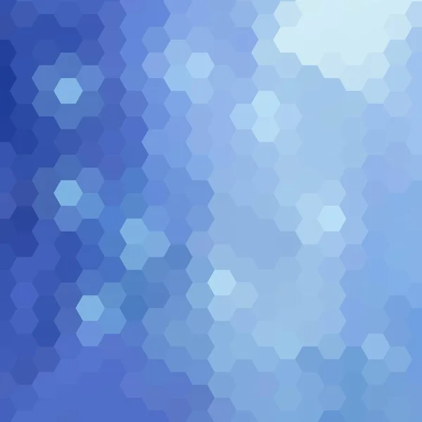 Blauer Abstrakter Sechseck Vektorhintergrund Geometrisches Design Polygonaler Stil — Stockvektor