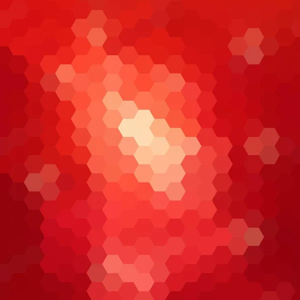 赤の背景 モザイク抽象的な背景 多角形のスタイル — ストックベクタ