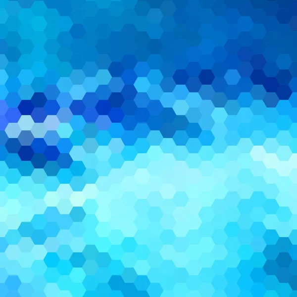 Abstrakter Blauer Sechseck Hintergrund Folge — Stockvektor