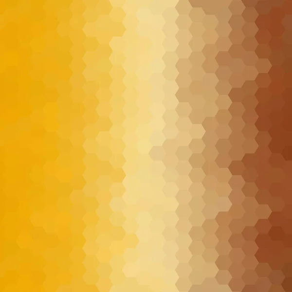黄色と金の六角形の背景 幾何学的デザイン — ストックベクタ