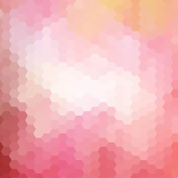 Крем Рожеві Гексагони Абстрактні Фонові Ілюстрації — стоковий вектор