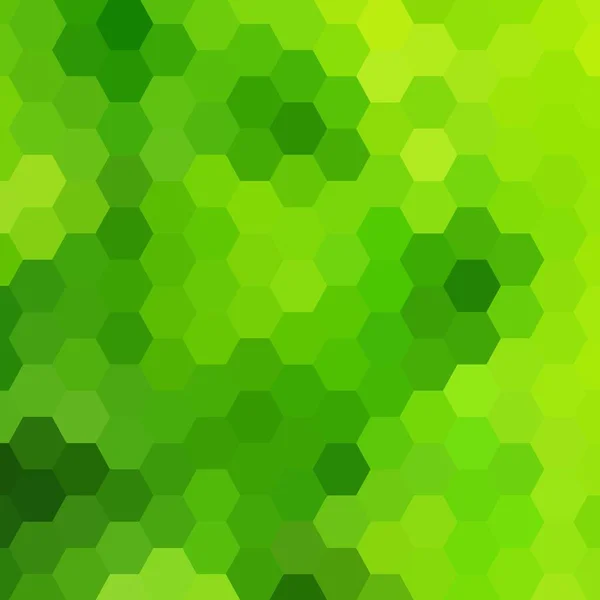 Fond Géométrique Abstrait Vectoriel Design Vert Hexagone — Image vectorielle