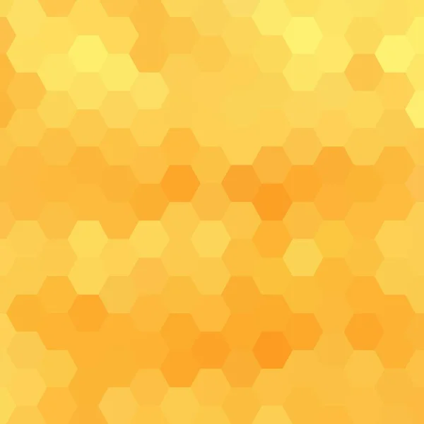 Laranja Design Hexagonal Abstrato Fundo Geométrico Vetorial Estilo Poligonal — Vetor de Stock