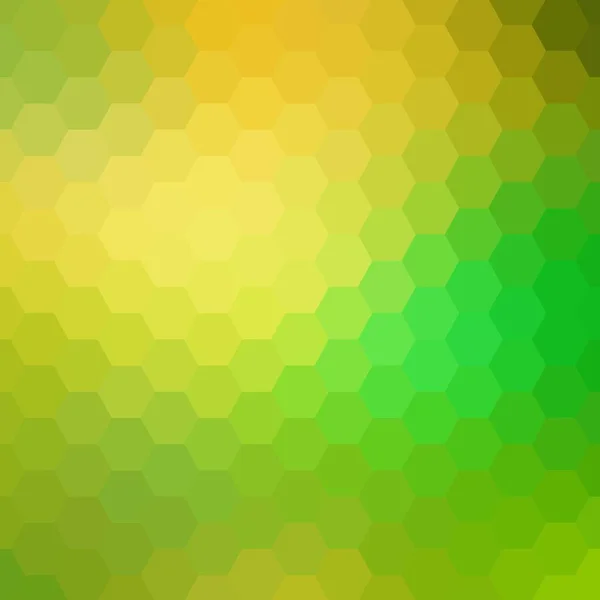 Зеленый Желтый Шестиугольник Фон Геометрический Дизайн Полигональный Стиль Шаблон Презентации — стоковый вектор
