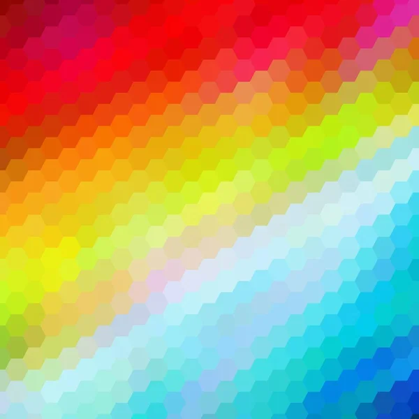 Fondo Hexagonal Colorido Ilustración Vectorial Abstracta Estilo Poligonal — Vector de stock