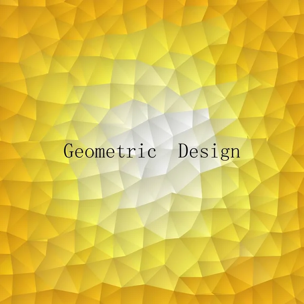 Gelber Dreieckiger Hintergrund Polygonaler Stil Mosaik Hintergrund — Stockvektor