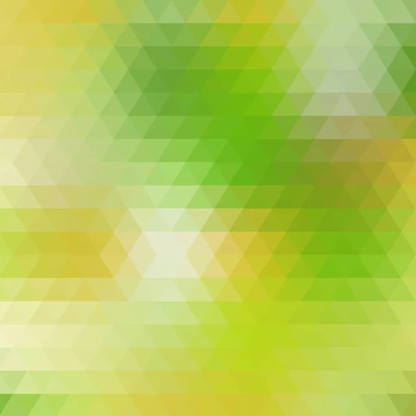 Yellow Green Triangles Background Polygonal Style — Stock Vector