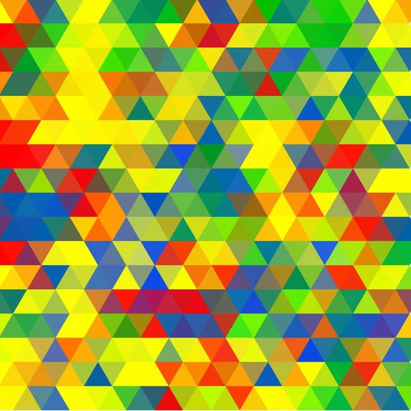 Ilustração Triângulos Coloridos Estilo Mosaico — Vetor de Stock