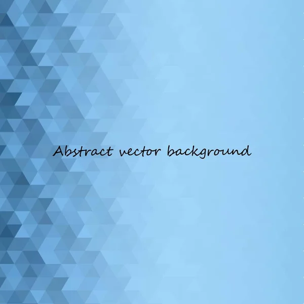 Hellblauer Dreieckiger Hintergrund Polygonaler Stil Mosaik Hintergrund — Stockvektor