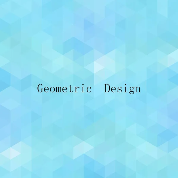 Hellblaues Geometrisches Design Zur Präsentation Abstrakter Vektorhintergrund Polygonaler Stil — Stockvektor