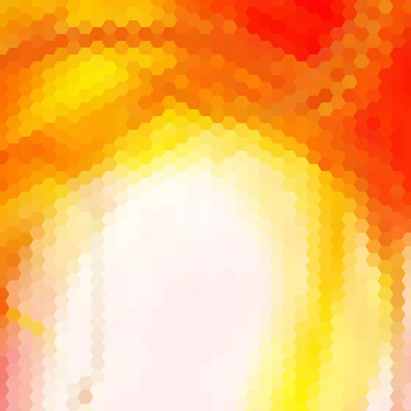 Vacker Gul Och Orange Layout För Din Presentation Mosaikmånghörningar — Stock vektor