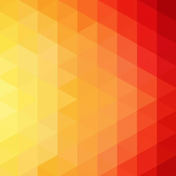 Gul Röd Abstrakt Triangulär Bakgrund Polygonal Stil — Stock vektor
