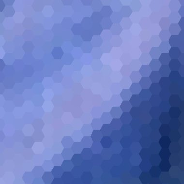 Mavi soyut altıgenler. vektör arkaplanı Geometrik tasarım. çokgen biçimi