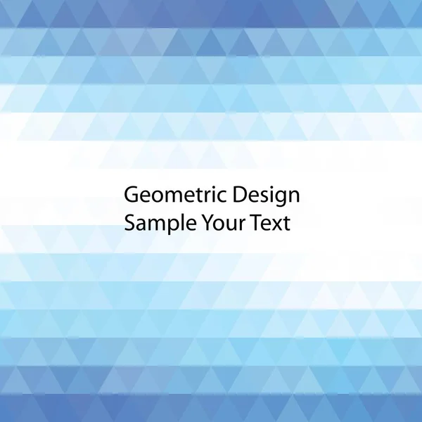 Blau Weißes Abstraktes Geometrisches Design Dreieck Illustration — Stockvektor