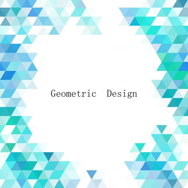 Design Géométrique Triangle Bleu Moderne — Image vectorielle
