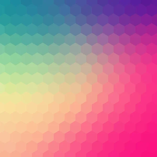 Hexágonos Abstractos Color Fondo Del Vector Diseño Geométrico Estilo Poligonal — Archivo Imágenes Vectoriales